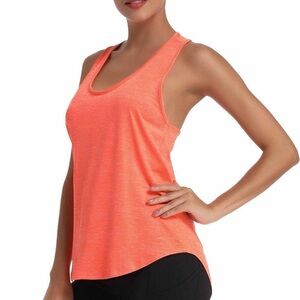 Women's Coral Racerback Tank Top - Lightweight Activewear